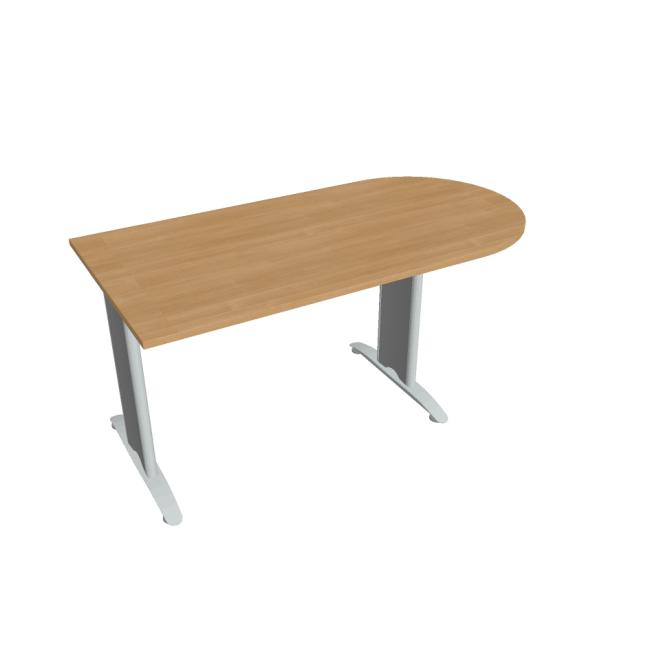 Doplňkový stůl Flex, 160x75,5x80 cm, dub/kov