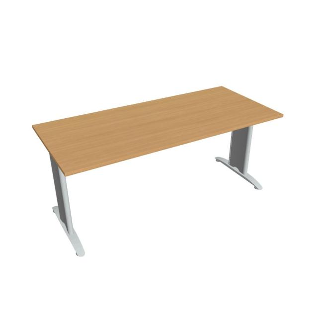 Jednací stůl Flex, 180x75,5x80 cm, buk/kov