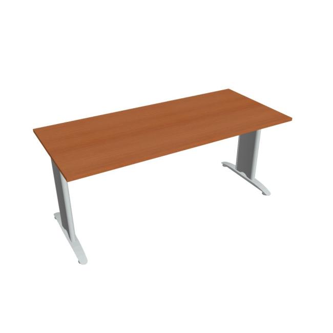 Jednací stůl Flex, 180x75,5x80 cm, třešeň/kov