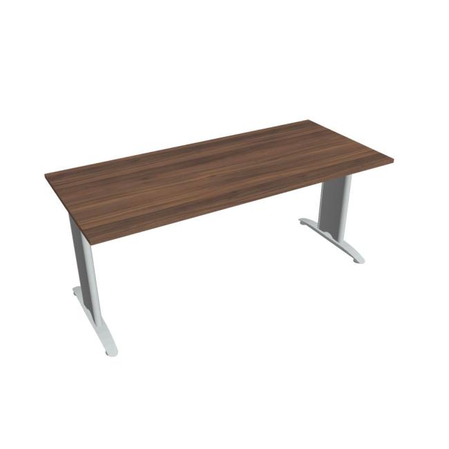 Jednací stůl Flex, 180x75,5x80 cm, ořech/kov