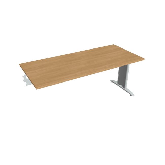 Jednací stůl Flex, 180x75,5x80 cm, dub/kov