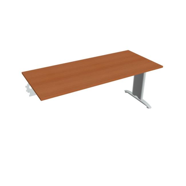 Jednací stůl Flex, 180x75,5x80 cm, třešeň/kov