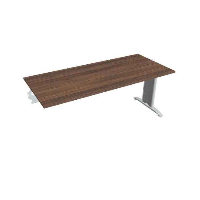 Jednací stůl Flex, 180x75,5x80 cm, ořech/kov