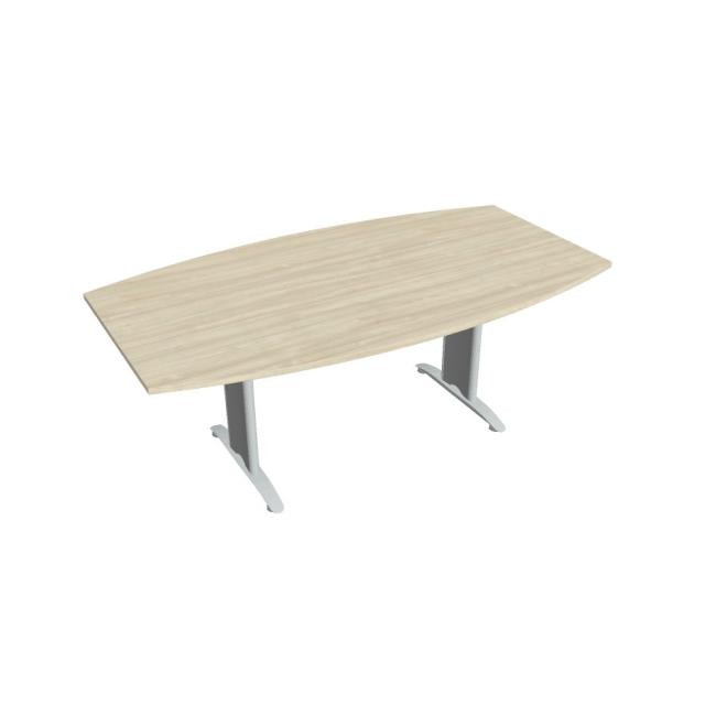Jednací stůl Flex, 200x75,5x110 cm, akát/kov