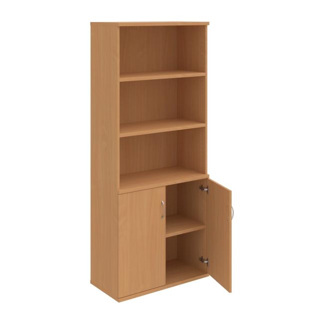 Policová skříň Strong, 80x192x40 cm, buk/buk