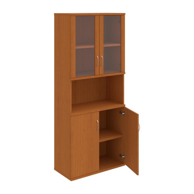 Policová skříň Strong, 80x192x40 cm, třešeň/třešeň