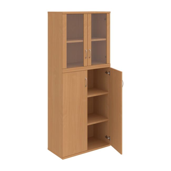 Policová skříň Strong, 80x192x40 cm, buk/buk