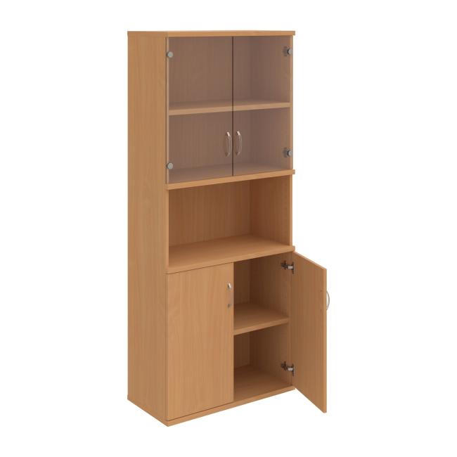 Policová skříň Strong, 80x192x40 cm, buk/buk