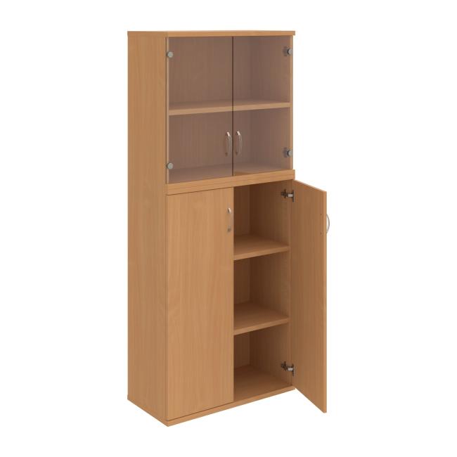 Policová skříň Strong, 80x192x40 cm, buk/buk