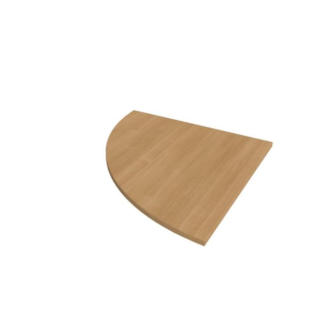 Doplňkový stůl Flex, levý, 80x80 cm, dub
