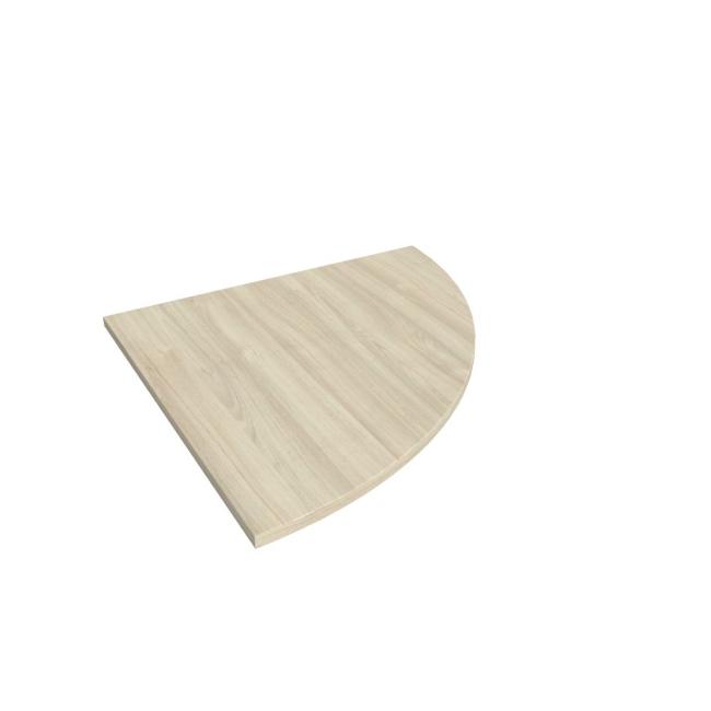 Doplňkový stůl Flex, pravý, 80x80 cm, akát