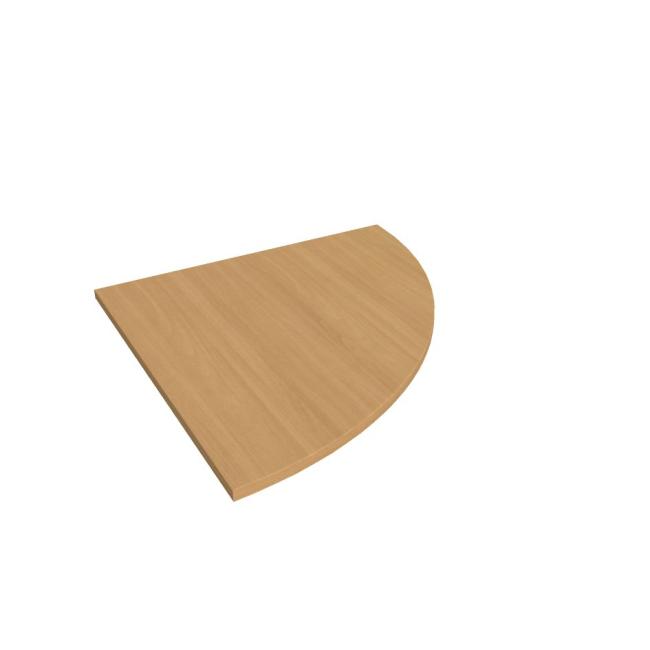 Doplňkový stůl Flex, pravý, 80x80 cm, buk