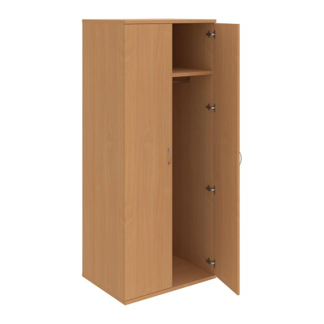 Šatní policová skříň Strong, 80x192x60 cm, buk/buk
