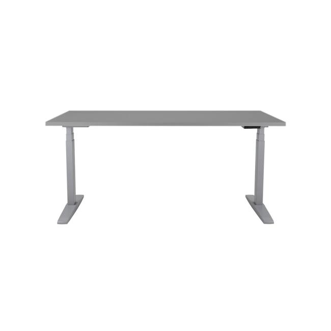 [AN200017] Výškově nastavitelný stůl BASIC, 1-motorový, 160x80 cm, podnož šedá + deska šedá