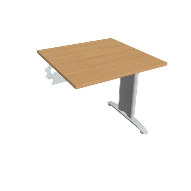 Jednací stůl Flex, 80x75,5x80 cm, buk/kov