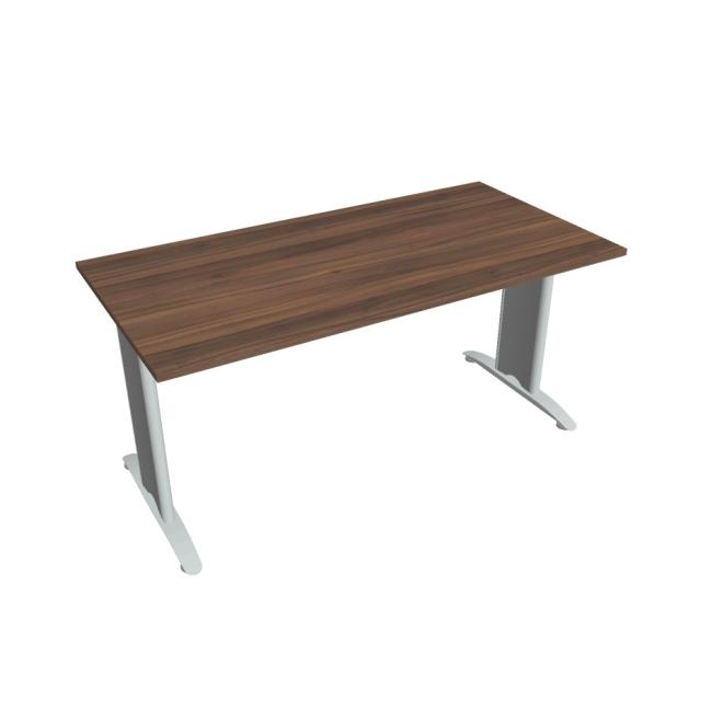 Jednací stůl Flex, 160x75,5x80 cm, ořech/kov