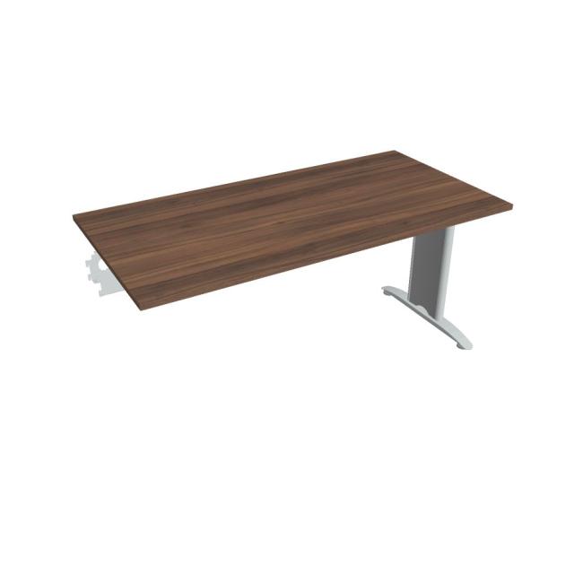 Jednací stůl Flex, 160x75,5x80 cm, ořech/kov