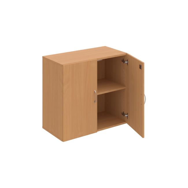 Policová skříň Drive, zámek, 80x74x42 cm, buk/buk