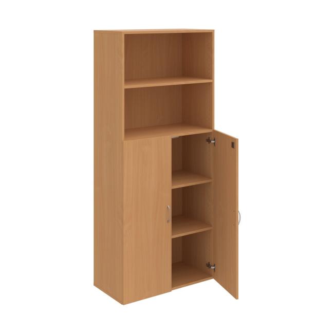 [ON680622] Policová skříň Drive, zámek, 80x185x42 cm, buk/buk