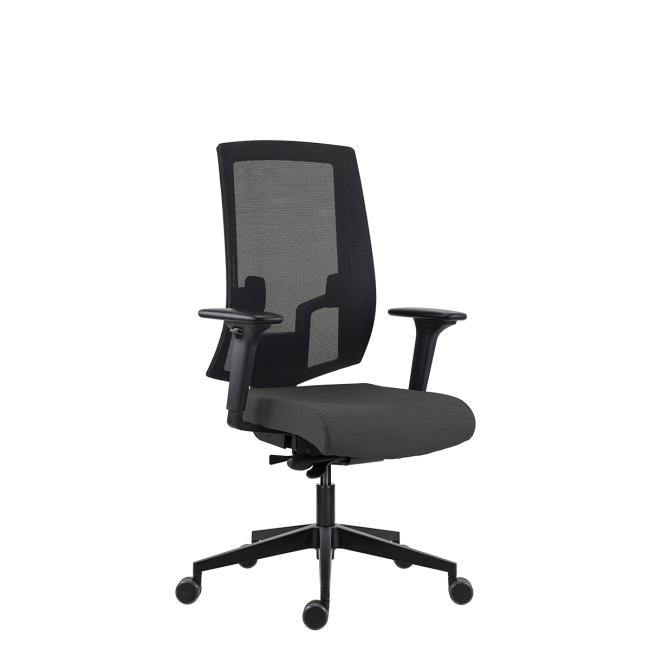 Kancelářská židle LAPEL Alu, područky, BN6 antracit