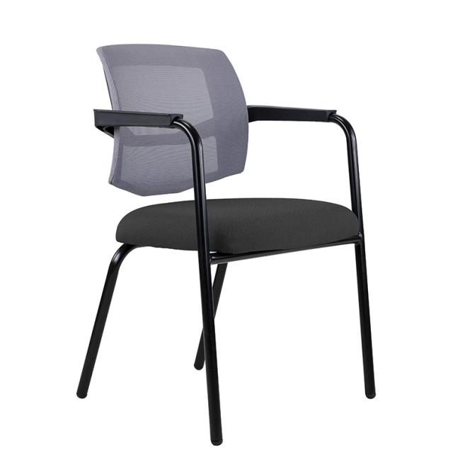 Konferenční křeslo LAPEL Visitor, černé nohy, BN6 antracit