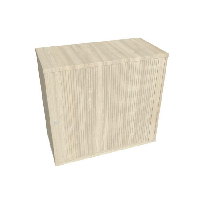 Přídavná skříň ke stolu Hobis, zámek, P, 80x75,5x40 cm, akát