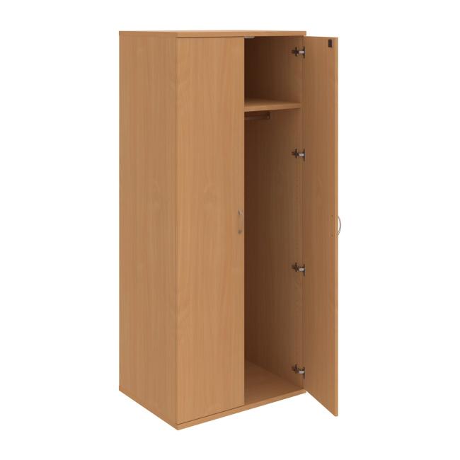 Šatní skříň Strong, zámek, 80x192x60 cm, buk/buk