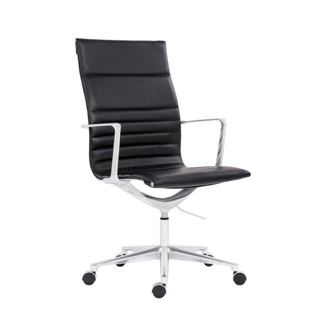 Kancelářské křeslo Sophia Executive, kožené černé P03