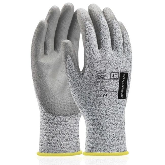 [AR500908] Rukavice polomáčené JULIUS, šedé vel. L 8/M