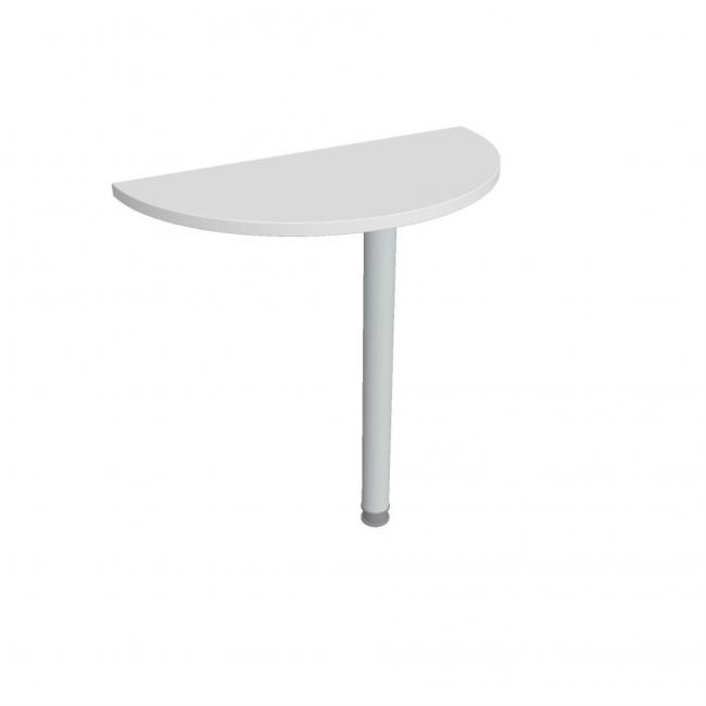 Doplňkový stůl Gate, 80x75,5x40 cm, bílá/kov