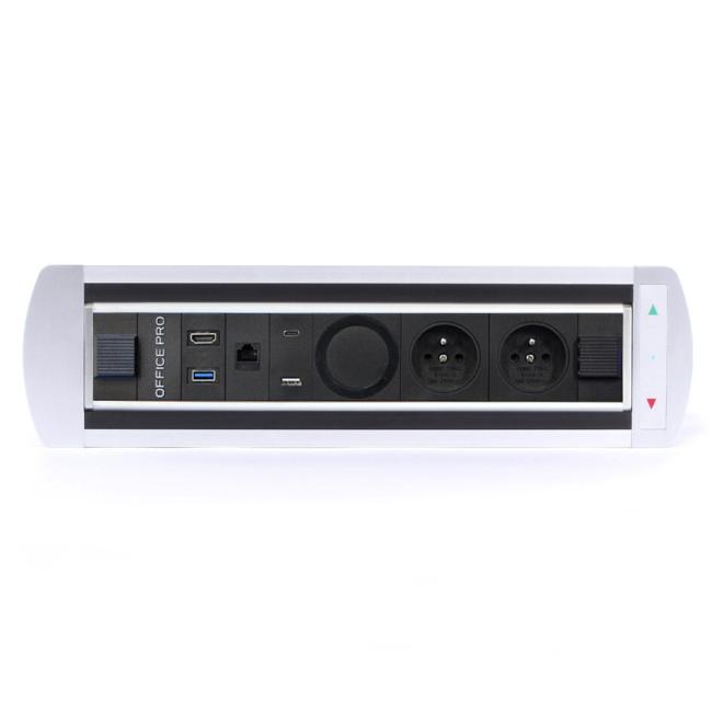 [ON900090] Zásuvkový elektr. otočný panel Vault 015, stříbrný