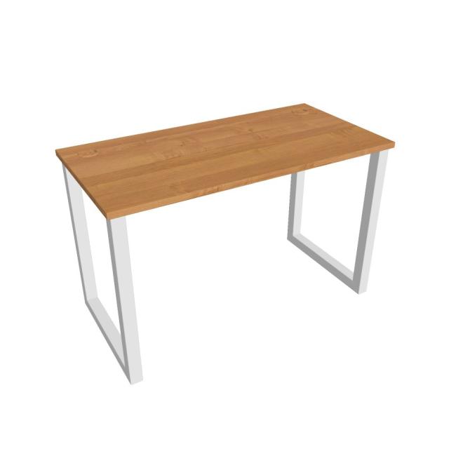 Pracovní stůl UNI O, 120x75,5x60 cm, olše/bílá