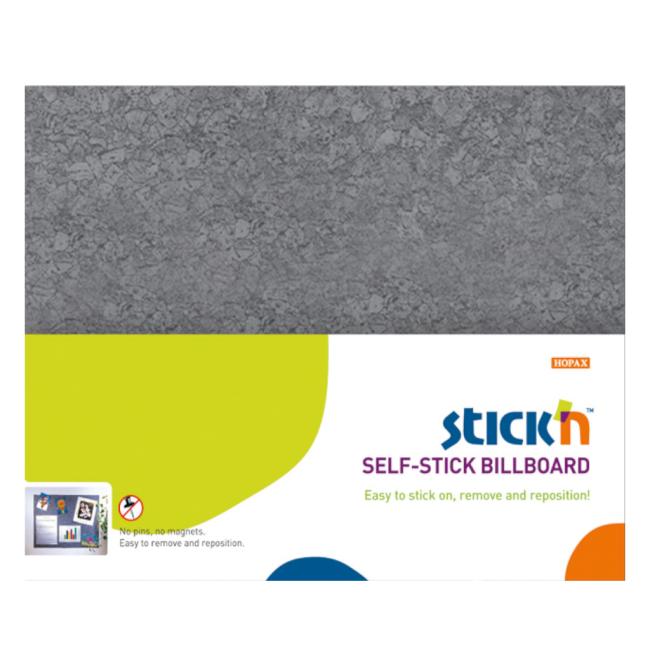 [AV023024] Samolepící nástěnka Stick'n Hopax 58x46 cm šedá