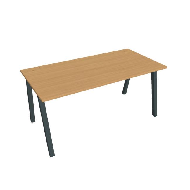 [ON919766] Pracovní stůl UNI A, 160x75,5x80 cm, buk/černá
