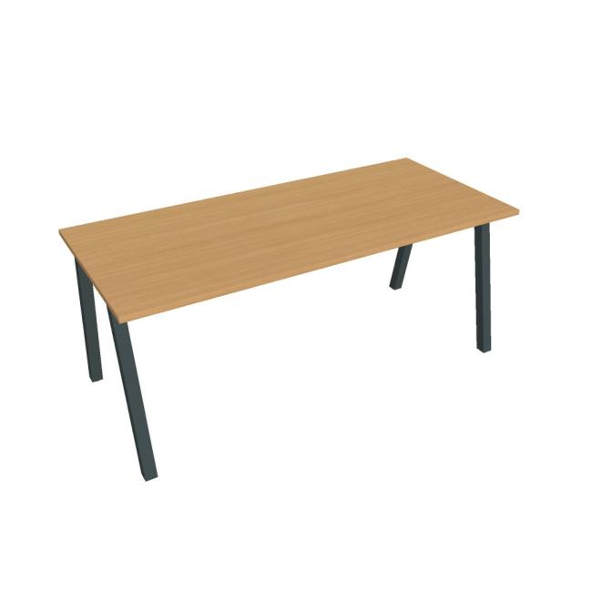 Jednací stůl UNI A, 180x75,5x80 cm, buk/černá