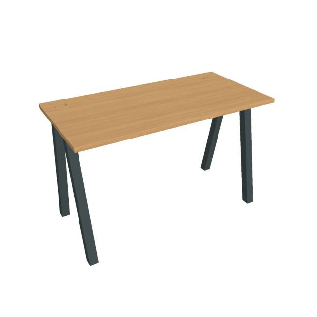 Pracovní stůl UNI A, 120x75,5x60 cm, buk/černá