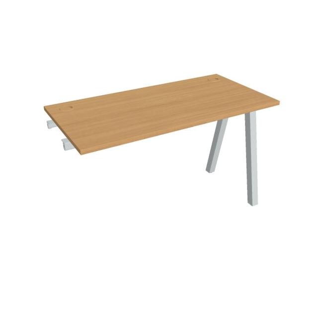 [ON920787] Pracovní stůl UNI A, k podél. řetězení, 120x75,5x60 cm, buk/šedá