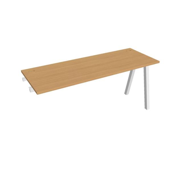 [ON920848] Pracovní stůl UNI A, k podél. řetězení, 160x75,5x60 cm, buk/bílá
