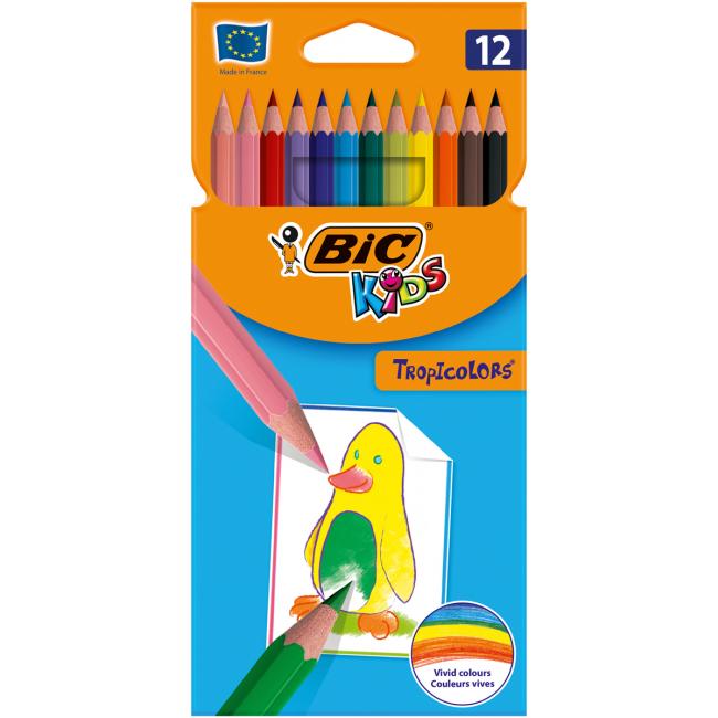 Barvičky BIC Tropicolors, 12 ks