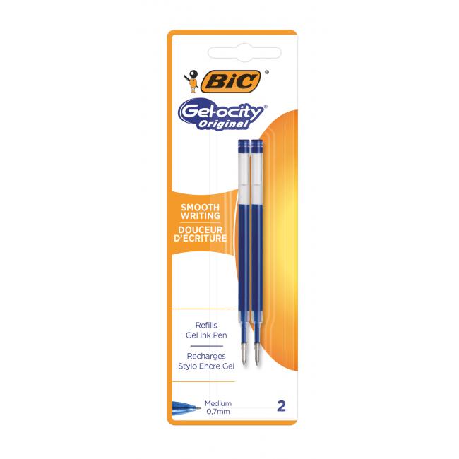 Náhradní náplň do gelového rolleru BIC Gel modrá 2ks