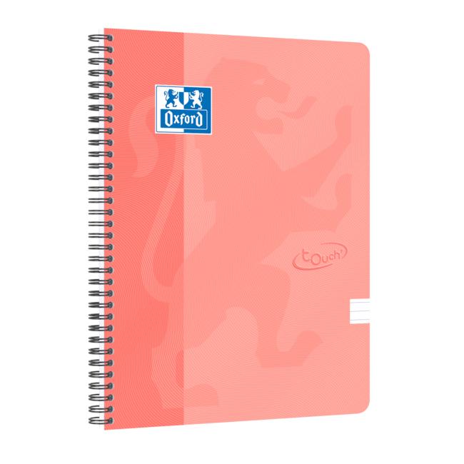 Blok Oxford Nordic Touch lososový, A4+, 70 listů, linkovaný