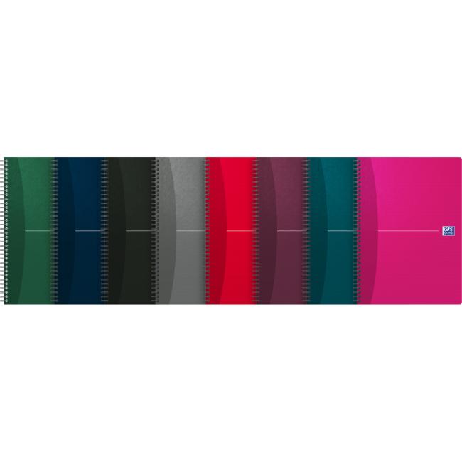 Blok Oxford Essentials, A4, 90 listů, linkovaný, mix barev