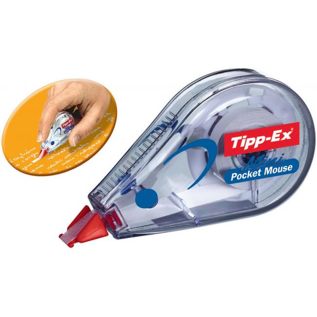 [BC901817] Korekční roller Tipp-Ex Mini Pocket Mouse jednorázový 5mm x 5m