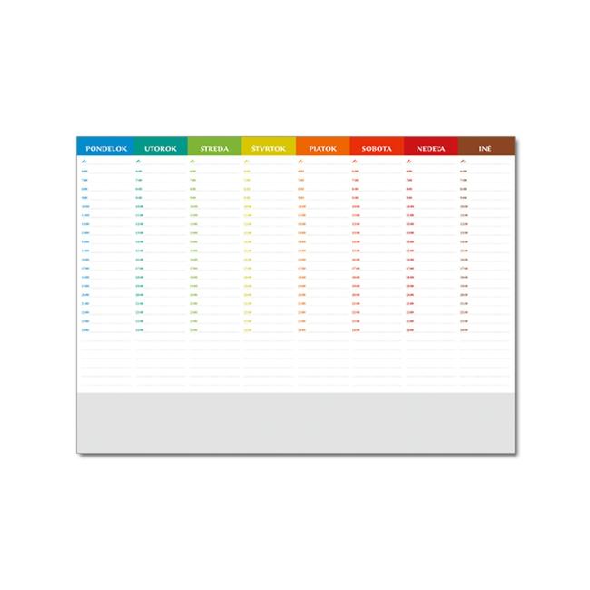 [P02] Podložka UNI 20-listová 47 x 34 cm barevná 2026