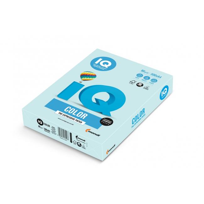 [PA001122] Barevný papír IQ color modrá pastelová BL29, A4, 80g