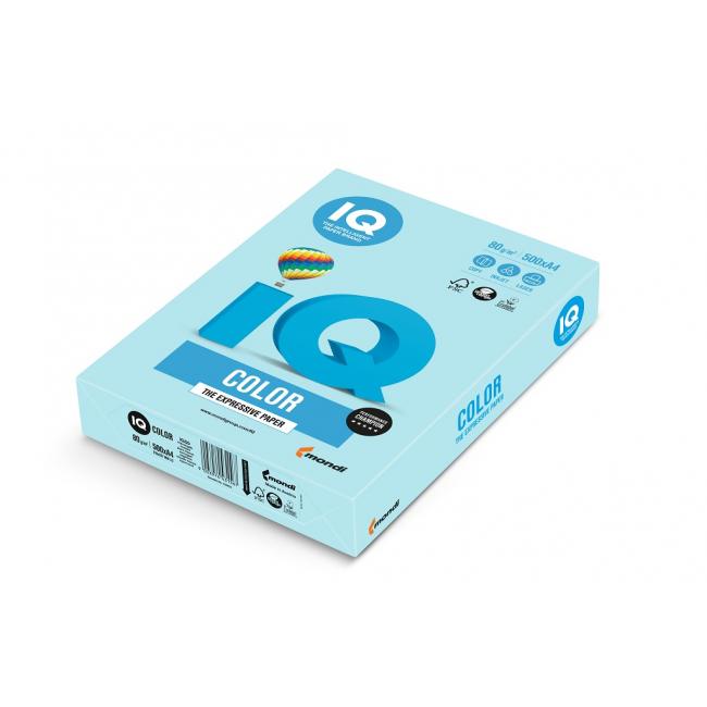 [PA001124] Barevný papír IQ color středněmodrý MB30, A4, 80g