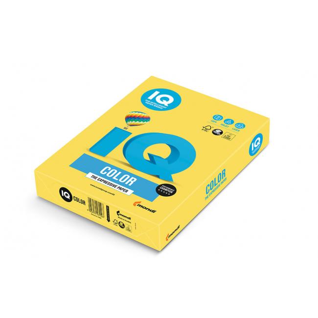 [PA001130] Barevný papír IQ color kanárkovožlutý CY39, A4, 80g