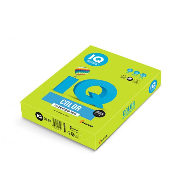 [PA001140] Barevný papír IQ color limetkově zelený LG46, A4, 80g