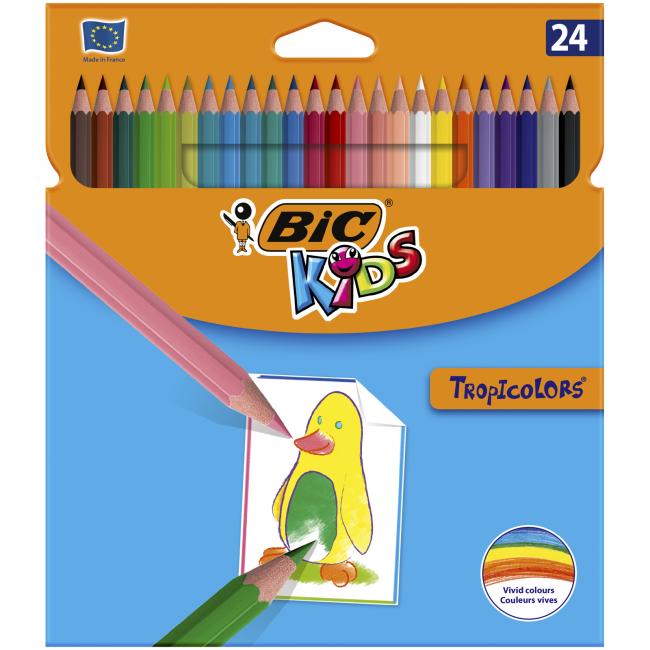 Barvičky BIC Tropicolors, 24 ks