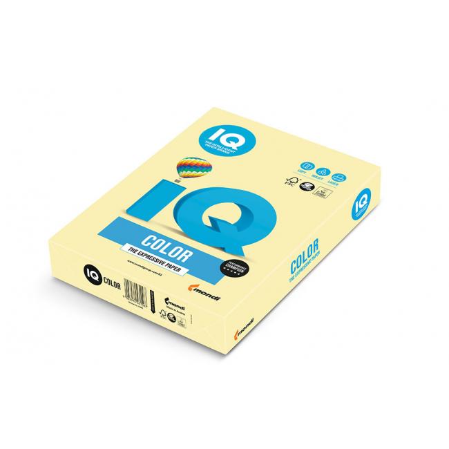 [PA001164] Barevný papír IQ color žlutá pastelová YE23, A4, 160g